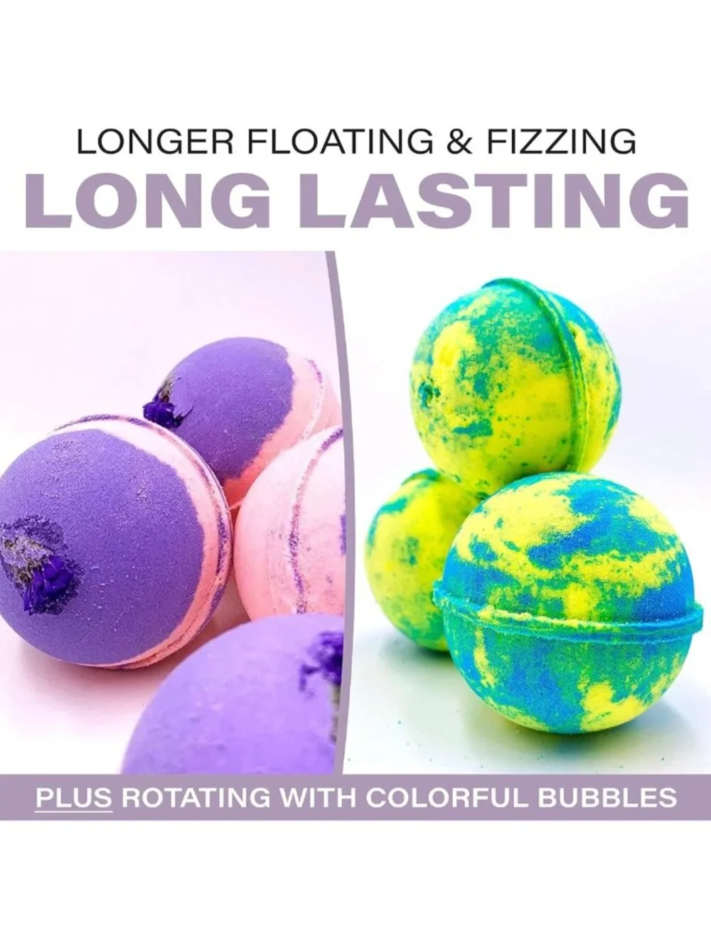 12 XXL Organic Bath Bombs Gift Set - Relaxing Aromatherapy for All Ages